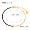 Women's Geometric Stainless Steel 18K Electroplated Fine Diamond Bracelet