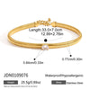Women's Geometric Stainless Steel Necklace With Acrylic Pearl Pendant And Pvd Vacuum Gold Plating