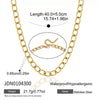 Women's Geometric Stainless Steel Necklace With Pvd Gold Plating And Lobster Clasp Stylish Regular Chain Jewelry