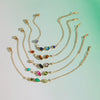 Women's Geometric Stainless Steel Necklace With Pvd Vacuum Gold Plated Finish And Lobster Clasp