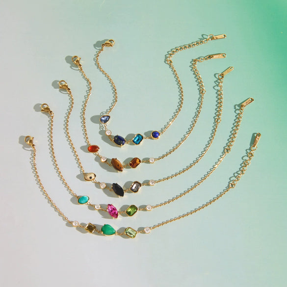 Women's Geometric Stainless Steel Necklace With Pvd Vacuum Gold Plated Finish And Lobster Clasp