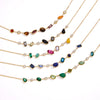 Women's Geometric Stainless Steel Necklace With Pvd Vacuum Gold Plated Finish And Lobster Clasp