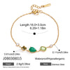 Women's Geometric Stainless Steel Necklace With Pvd Vacuum Gold Plated Finish And Lobster Clasp