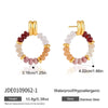 Women's Geometric Stainless Steel Necklace With Pvd Vacuum Gold Plating Regular Chain And Lobster Clasp