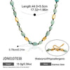 Women's Geometric Stainless Steel Necklace With Pvd Vacuum Gold Plating Regular Chain And Lobster Clasp