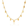 Women's Geometric Stainless Steel Necklace With Pvd Vacuum Gold Plating Regular Chain And Lobster Clasp