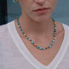 Women's Geometric Stainless Steel Necklace With Pvd Vacuum Gold Plating Regular Chain And Lobster Clasp