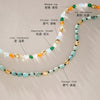 Women's Geometric Stainless Steel Necklace With Pvd Vacuum Gold Plating Regular Chain And Lobster Clasp
