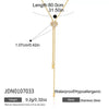 Women's Geometric Stainless Steel Pendant Necklace With Black Rope Chain And Pvd Gold Plated Finish