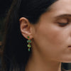 Women's Geometric Stainless Steel Rhinestone Tassel Earrings With Titanium Steel Posts And Pvd Vacuum Gold Plating