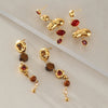 Women's Geometric Stainless Steel Tassel Earrings With Titanium Steel Posts And Vacuum Gold Plating