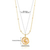 Women's Geometric Starburst Sun Pendant Necklace With Gold Plated Copper Zircon Accents And Ball Chain Wholesale Jewelry