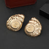 Women's Geometric Statement Earrings Exaggerated Retro Alloy Design With Electroplated Finish And Stainless Steel Ear Posts