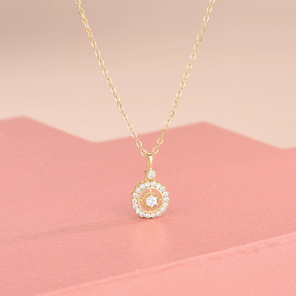 Women's Geometric Sterling Silver Cross Chain Necklace With Electroplated Finish And Zircon Pendant Light Luxury Jewelry