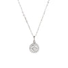 Women's Geometric Sterling Silver Cross Chain Necklace With Electroplated Finish And Zircon Pendant Light Luxury Jewelry