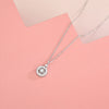 Women's Geometric Sterling Silver Cross Chain Necklace With Electroplated Finish And Zircon Pendant Light Luxury Jewelry
