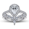 Women's Geometric Sterling Silver Dropshaped Zircon Vshaped Ring With Electroplated Light Luxury Finish Wholesale