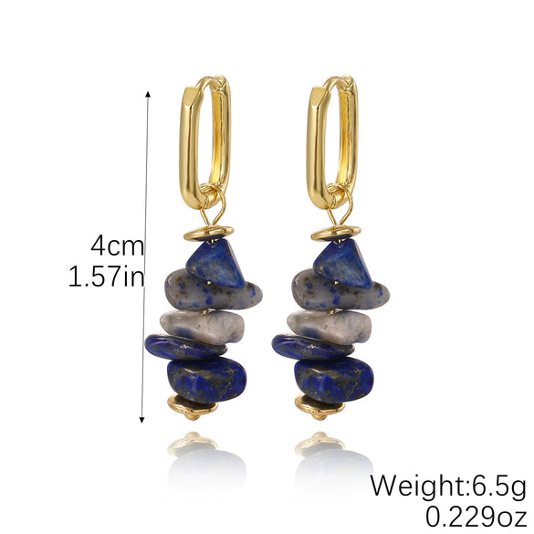 Women's Geometric Stone Beaded Earrings
