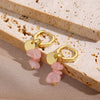 Women's Geometric Stone Beaded Earrings