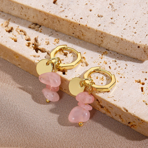 Women's Geometric Stone Beaded Earrings