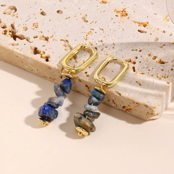 Women's Geometric Stone Beaded Earrings