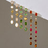 Women's Geometric Tassel Earrings In Titanium Steel And Stainless Steel With Sparkling Zircon And Colorfast Vacuum Gold Plating