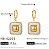 Women's Geometric Teardrop Stainless Steel Earrings With 18K Gold Plating Minimalist Elegant Fashion Jewelry