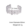 Women's Geometric Textured Open Bracelet In Electroplated Stainless Steel With Simple Retro High End Design