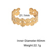 Women's Geometric Textured Open Bracelet In Electroplated Stainless Steel With Simple Retro High End Design
