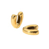 Women's Geometric Titanium Steel And Stainless Steel Electroplated Earrings