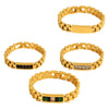 Women's Geometric 316L Stainless Steel Jewelry Hip Hop Style With Titanium Plating And Zircon Inlaid Strap Chain