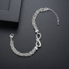 Women's Geometric Twist Chain Bracelet With Microinlaid Zircon Electroplated Copper Fashion Jewelry
