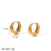Women's Geometric Twist Ear Cuffs In Stainless Steel With Vacuum Gold Plated Finish Simple Non Fading Fashion Earrings