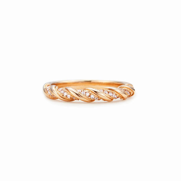 Women's Geometric Twisted Ring Silver Jewelry S925 Sterling Silver Electroplated