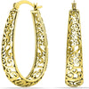 Women's Geometric U Shape Copper Electroplated Earrings