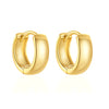Women's Geometric U Shaped Hoop Earrings With Silver Needle And Copper Electroplated Simple Fashion Jewelry