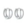 Women's Geometric U Shaped Hoop Earrings With Silver Needle And Copper Electroplated Simple Fashion Jewelry