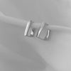 Women's Geometric U Shaped Metal Earrings With Electroplated Finish Simple Elegant Fashion Jewelry