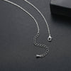 Women's Geometric Water Drop Pendant Necklace With Mixed Gemstone Inlay Electroplated Copper And Zircon Accented Chain