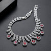 Women's Geometric Water Drop Zircon Bracelet Electroplated Copper Full Crystal Statement Jewelry