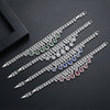 Women's Geometric Water Drop Zircon Bracelet Electroplated Copper Full Crystal Statement Jewelry