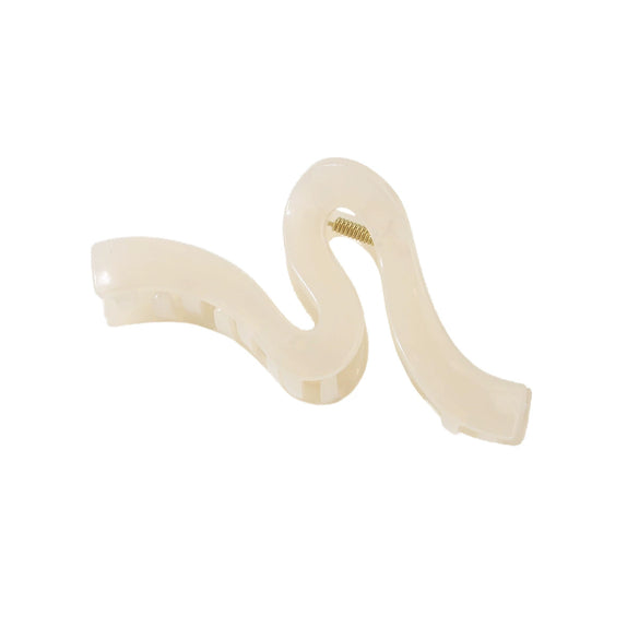 Women's Geometric Wave Shark Clip Hair Accessories Ps Material Baking Paint
