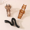 Women's Geometric Wave Shark Clip Hair Accessories Ps Material Baking Paint