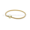 Women's Geometric White Copper Bracelet With Rose Gold Plated Finish And Adjustable Telescopic Chain