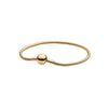 Women's Geometric White Copper Silver Plated Bracelet With Round Clasp And Snake Chain Crown Design