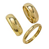 Women's Geometric Wide Threaded Metal Bracelet Set With Smooth Electroplated Finish Urban Statement Jewelry Accessories
