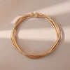 Women’s Geometric Zinc Alloy Coiled Spring Choker Necklace With Polished Electroplated Finish Futuristic Punk Jewelry