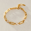 Women's Geometric Zircon Bracelet In Plated Stainless Steel Sparkling Colorfast Jewelry Wholesale