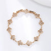 Women's Geometric Zircon Jewelry Bracelet Copperzinc Alloy 18K Gold Plated Watch Buckle Hiphop Highend Luxury