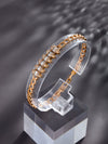 Women's Geometric Zircon Jewelry Bracelet Copperzinc Alloy 18K Gold Plated Watch Buckle Hiphop Highend Luxury